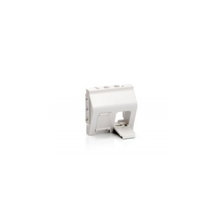 Roseta EQUIP para 2 Conectores Blanco (EQ761312)