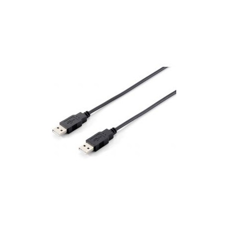 Cable EQUIP USB-A/M a USB-A/M 3m Negro (EQ128871)