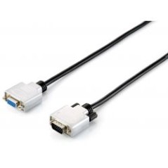 Cable EQUIP VGA/M a VGA/H 5m Negro/Plata (EQ118852)