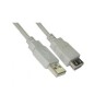 Nanocable USB-A/M a USB-A/H 1.8m Beige (10.01.0203)