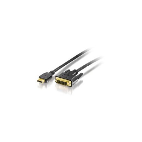 Cable EQUIP HDMI/M a DVI-D/M 2m Negro (EQ119322)