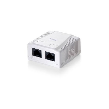 Roseta EQUIP 2xRJ45/H Cat.6 Blanco (EQ235212)
