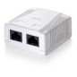 Roseta EQUIP 2xRJ45/H Cat.6 Blanco (EQ235212) Roseta EQUIP 2xRJ45/H Cat.6 Blanco (EQ235212)