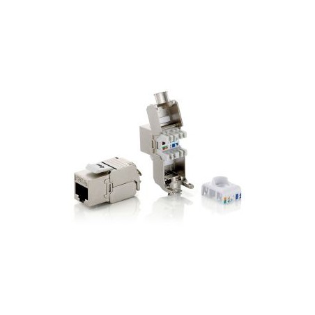 Conector EQUIP RJ45/H Cat.6a Kit 8 Metálico (EQ767221)