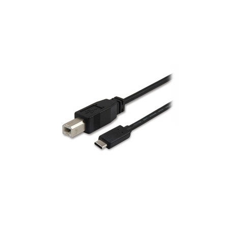 Cable EQUIP USB-B/M a USB-C/M 1m Negro (EQ12888207)