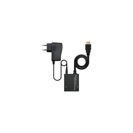 Nanocable HDMI/M a 2xHDMI/H 25cm Negro (10.25.3502)