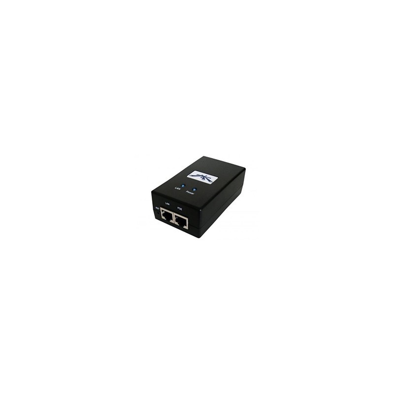 Inyector PoE Ubiquiti 24VDC 0.5A Negro (POE-24-12W)