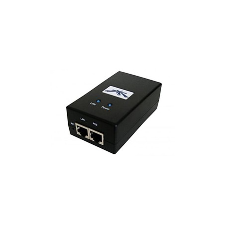 Inyector PoE Ubiquiti 24VDC 0.5A Negro (POE-24-12W)