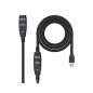 Nanocable USB-A/M a USB-A/H 15m Negro (10.01.0313) Nanocable USB-A/M a USB-A/H 15m Negro (10.01.0313)