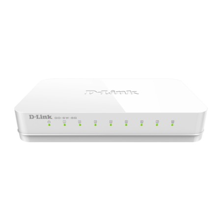 Switch D-Link 8xRJ45 Ethernet GbE Blanco (GO-SW-8G)