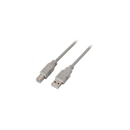 Cable AISENS USB-A/M a USB-B/M 1.8m Beige (A101-0002)