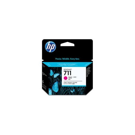 Tinta HP 711 DesignJet Magenta Pack 3 29ml (CZ135A)