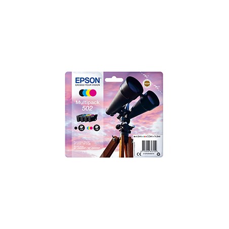 Tinta Epson 502 Pack Negro/Tricolor (C13T02V64010)