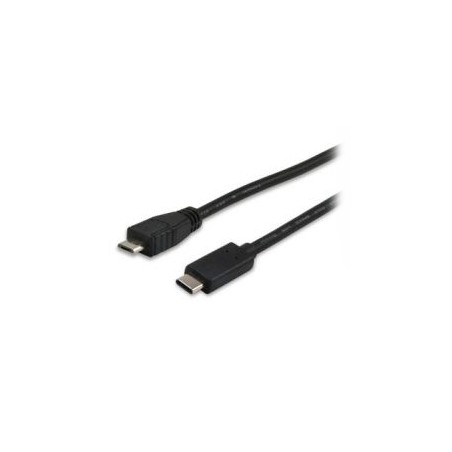 Cable EQUIP USB-C/M a mUSB-B/M 1m Negro (EQ12888407)