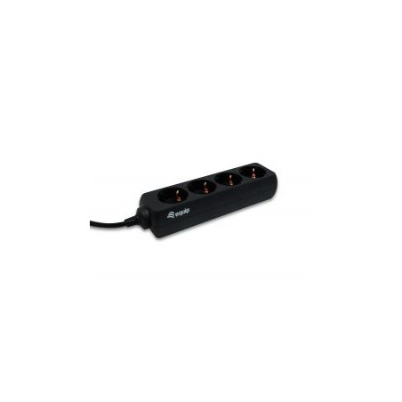 Regleta EQUIP 4xSchuko Cable 1.1m Negra (EQ333281)