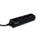 Regleta EQUIP 4xSchuko Cable 1.1m Negra (EQ333281)