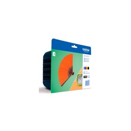 Tinta BROTHER XL Pack Negro/Tricolor (LC129XLVALBP)