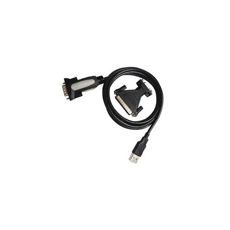 Nanocable USB-A/M a DB9/DB25 1.8m Negro (10.03.0002)