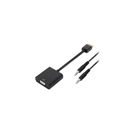 Cable AISENS HDMI A/M a VGA/H+3.5mm/H Negro (A122-0126)