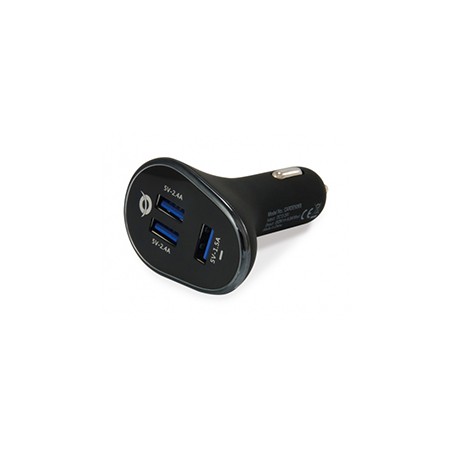 Cargador Coche CONCEPTRONIC 3Usb-A  31.5W(CARDEN06B)