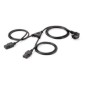 Cable EQUIP Schuko/M a 2xC13/H 1,8m Negro (EQ112220)