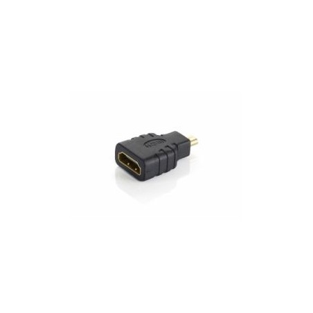 Adaptador EQUIP Micro HDMI/M a HDMI/H Negro (EQ118915)