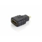 Adaptador EQUIP Micro HDMI/M a HDMI/H Negro (EQ118915)