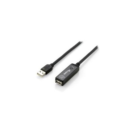 Cable EQUIP USB-A/M a USB-A/H 10m Negro (EQ133310)