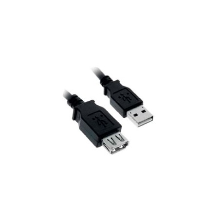 Nanocable USB-A/M a USB-A/H 1.8m Negro (10.01.0203-BK)