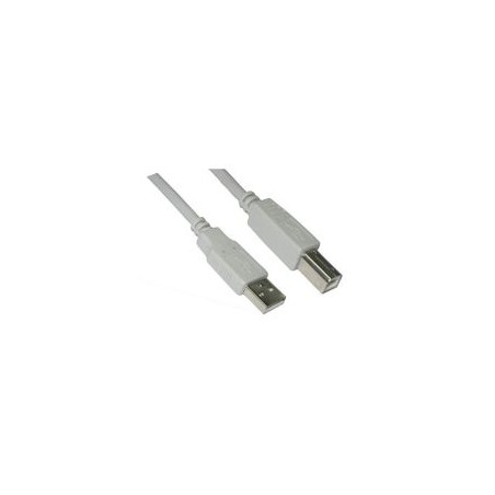 Nanocable USB-A/M a USB-B/M 1m Beige (10.01.0102)