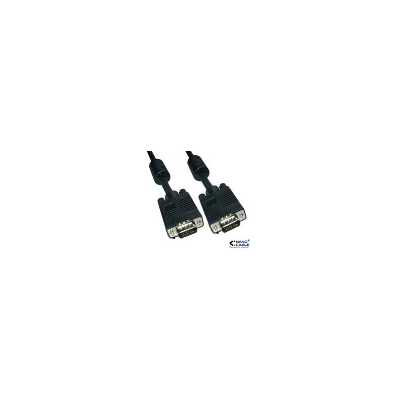 Nanocable VGA/M a VGA/M 3m Negro (10.15.0103) Nanocable VGA/M a VGA/M 3m Negro (10.15.0103)