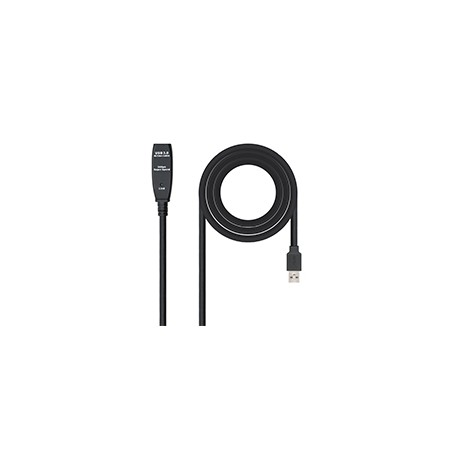 Nanocable USB-A/M a USB-A/H 5m Negro (10.01.0311)
