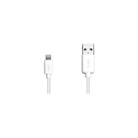 Cable SBS Usb - Lightning 1m Blanco (TECABLEUSBIP5L)