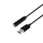Cable AISENS USB-C/M a 3.5mm/H 15cm Negro (A109-0385)