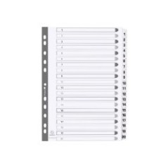 Separador Cartulina Blanca A4 20 Posiciones (MWDA-ZZ)