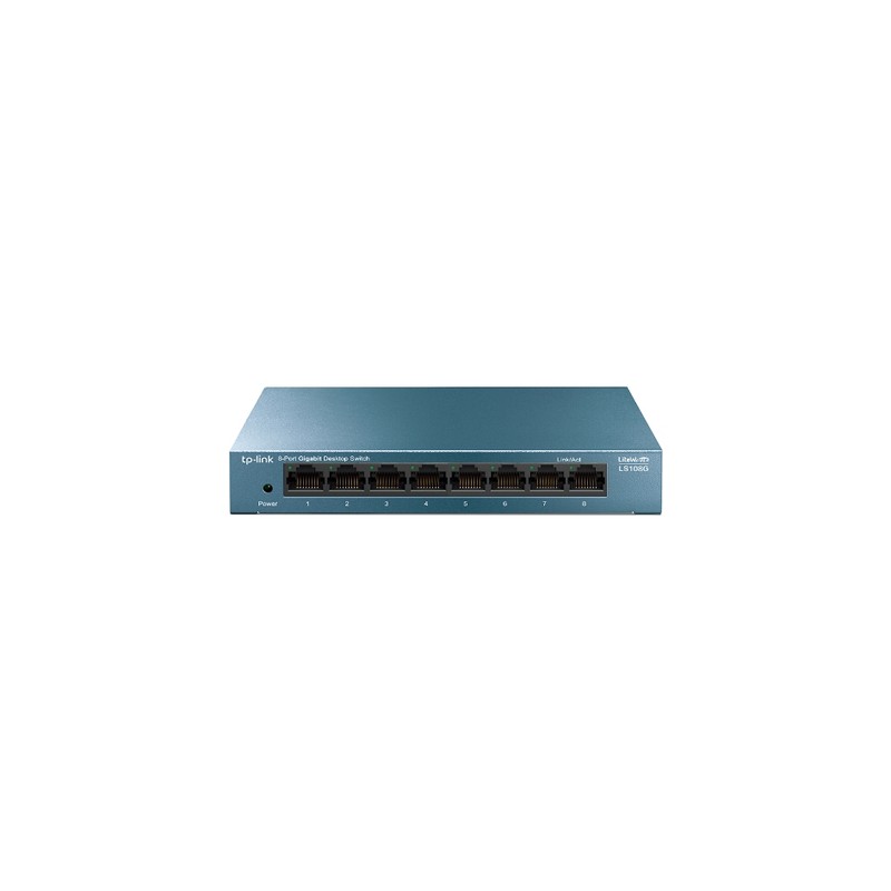 Switch TP-Link 8xRJ45 GbE Azul (LS108G) Switch TP-Link 8xRJ45 GbE Azul (LS108G)