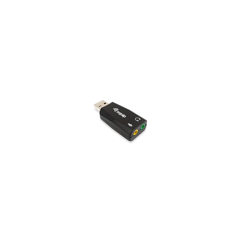 Tarjeta de Sonido EQUIP Life USB 3.5mm Negro (EQ245320)