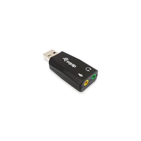 Tarjeta de Sonido EQUIP Life USB 3.5mm Negro (EQ245320)