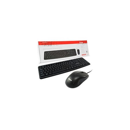 Teclado+Ratón EQUIP Life USB Portugués Negro (EQ245202)