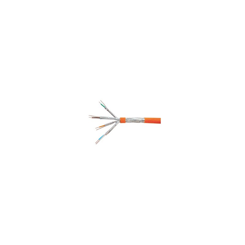 Cable EQUIP Cat.7 S/FTP AWG23 100m Naranja (EQ187321)