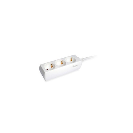 Regleta EQUIP 3xSchuko Cable 1.5m Blanca (EQ245550)