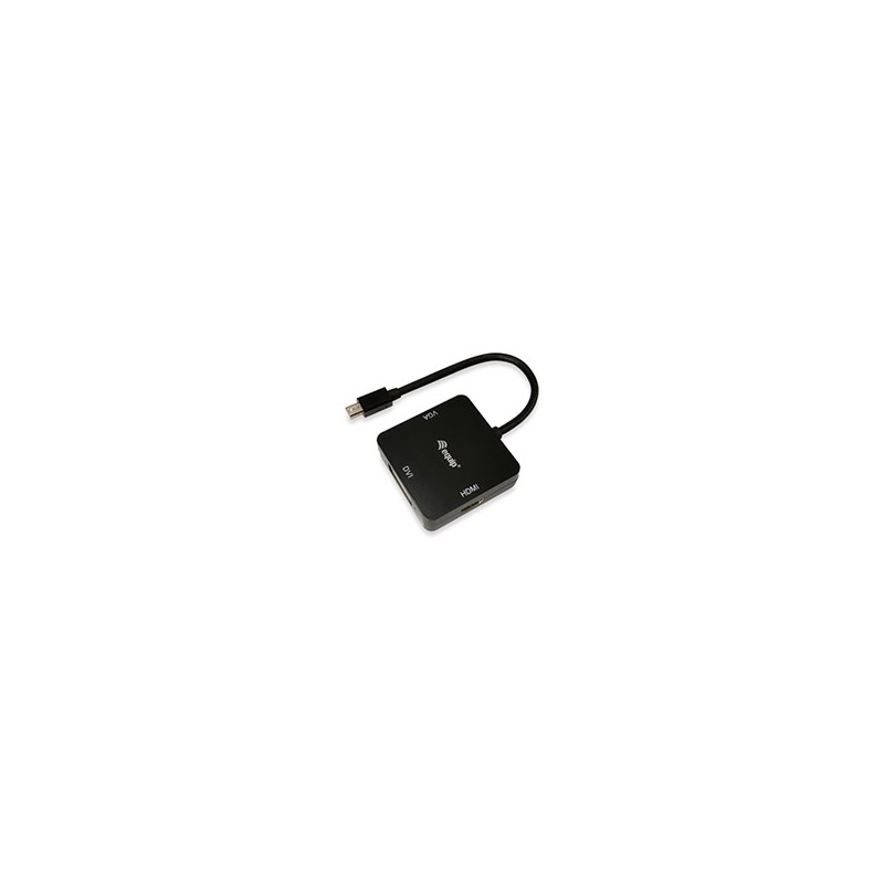 Cable EQUIP Mini DP/M a HDMI/DVI/VGA/H Negro (EQ133439)