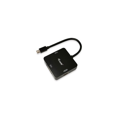 Cable EQUIP Mini DP/M a HDMI/DVI/VGA/H Negro (EQ133439)