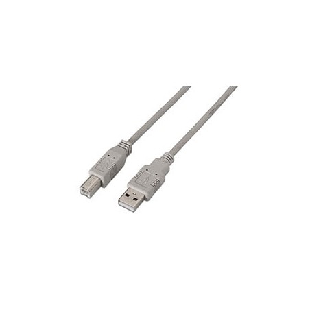 Cable AISENS USB-A/M a USB-B/M 3m Beige (A101-0003)