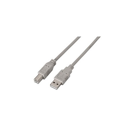 Cable AISENS USB-A/M a USB-B/M 1m Beige (A101-0001)