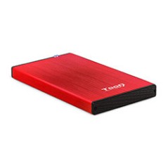 Caja TooQ HDD 2.5" SATA USB 3.0 Roja (TQE-2527R)