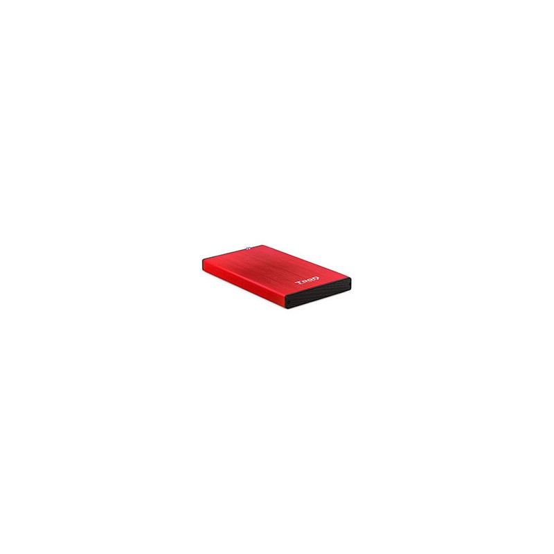 Caja TooQ HDD 2.5" SATA USB 3.0 Roja (TQE-2527R)