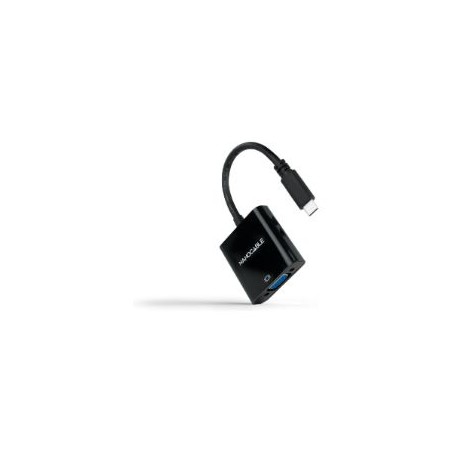 Adaptador Nanocable USB-C a VGA Negro (10.16.4101-BK)