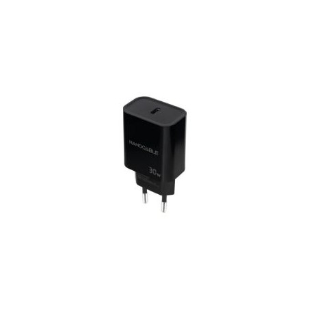 Cargador Pared Nanocable 1xUSB-C 30W Negro (10.10.2010)