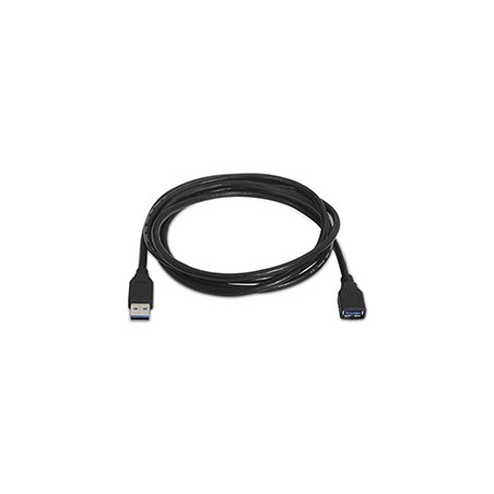 Nanocable USB-A/M a USB-A/H 3m Negro (10.01.0903-BK)